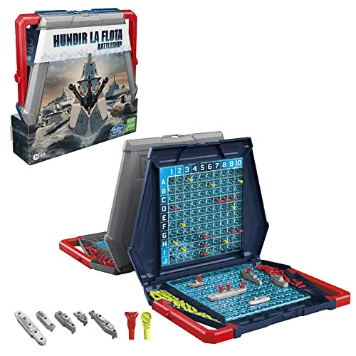 Hasbro Gaming Hundir la Flota - Juego de Mesa Estratégico para 2 Jugadores