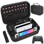 HEYSTOP Funda para Nintendo Switch/Switch OLED con Almacenamiento para Controlador