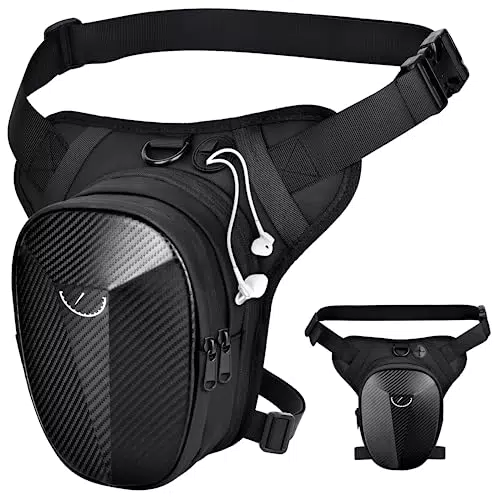 KTUEOV Riñonera Pierna Impermeable Táctica para Hombre y Mujer, Gran Capacidad