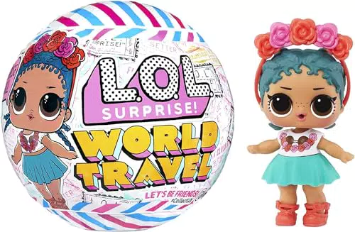L.O.L. Surprise! Muñeca de Moda World Travel Tots con 8 sorpresas para coleccionar