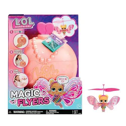 L.O.L. Surprise! Magic Flyers - Muñeca voladora coleccionable con unboxing
