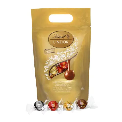 Lindt LINDOR bombones surtidos con relleno de chocolate cremoso