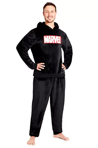 Pijama de Invierno Marvel para Hombre con Forro Polar