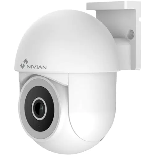 Nivian Cámara PTZ WiFi Mini 2K con Visión Nocturna y Detección de Movimiento