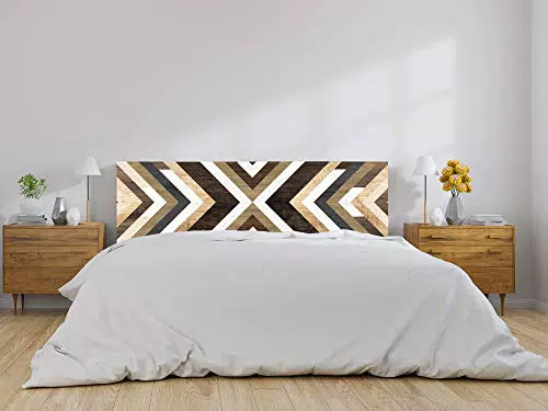 Oedim Cabecero de Madera Abstracta para Decoración de Habitaciones