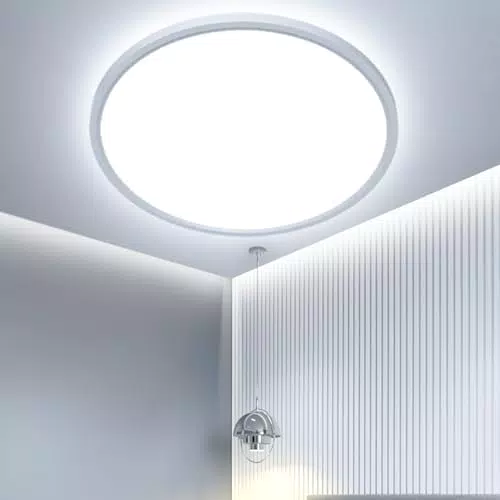 OTREN Plafón LED Redondo Downlight Superficie 6500K IP44 para Baño y Cocina
