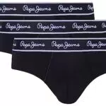 Pepe Jeans Pepe BF 3P Briefs, Negro, XXL para Hombre