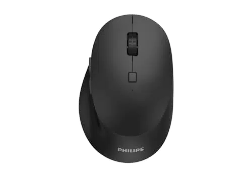 Philips Ratón Inalámbrico SPK7607B con Conexión Bluetooth y 2.4 GHz, 7 Botones