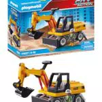 PLAYMOBIL Excavadora City Action 71407 con estructura giratoria y patas de soporte