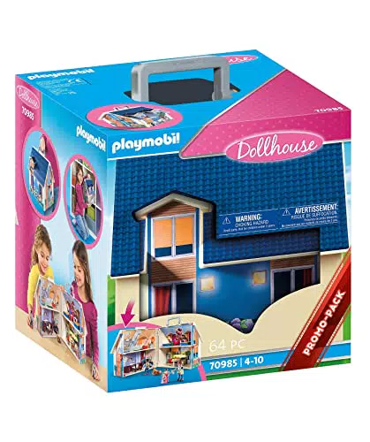 PLAYMOBIL Casa de Muñecas Maletín Plegable para Niños a Partir de 4 Años