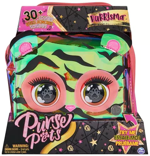Purse Pets - Bolso Mascota Electrónica Tigre Purrisma para Niñas 3+ Años