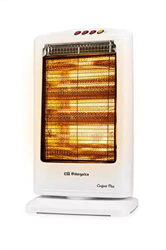 Orbegozo Radiador Halógeno BP 0303 1200 W - Calor Eficiente y Rápido