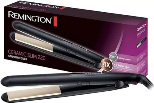 Remington Plancha de Pelo Ceramic Slim S1510 con Placas Flotantes y Cerámica Anti-estática