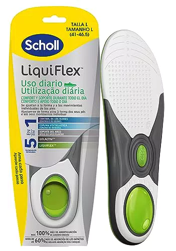 Scholl Plantillas LiquiFlex Soporte Diario con Memoria de Forma y Soporte del Arco