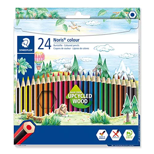 Staedtler 185 C24 - Lápices de colores para dibujo y manualidades