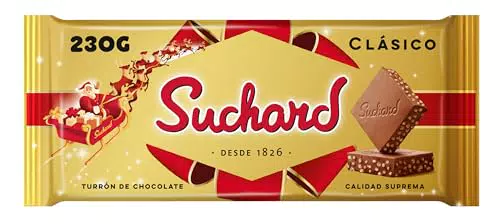 Suchard Turrón de Chocolate con Leche y Arroz Inflado