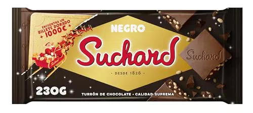 Suchard Turrón de Chocolate Negro con Arroz Inflado