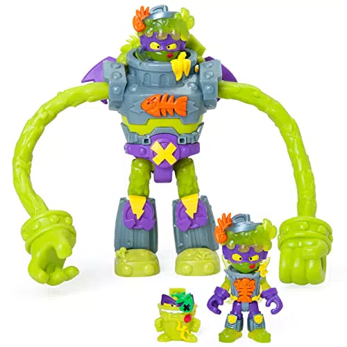 Superthings Superbot Trasher - Robot articulado Villano con brazos moldeables