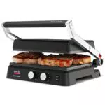 Taurus Grill Bistro 2600W - Grill y Plancha 2 en 1 con Revestimiento Antiadherente