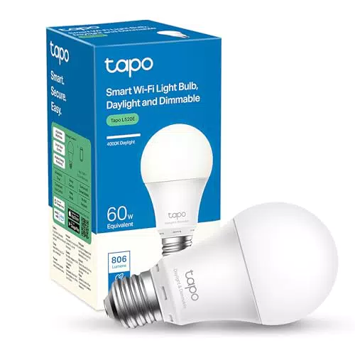 TP-Link TAPO L520E - Bombilla LED Inteligente, Bombilla WiFi sin necesidad de Hub