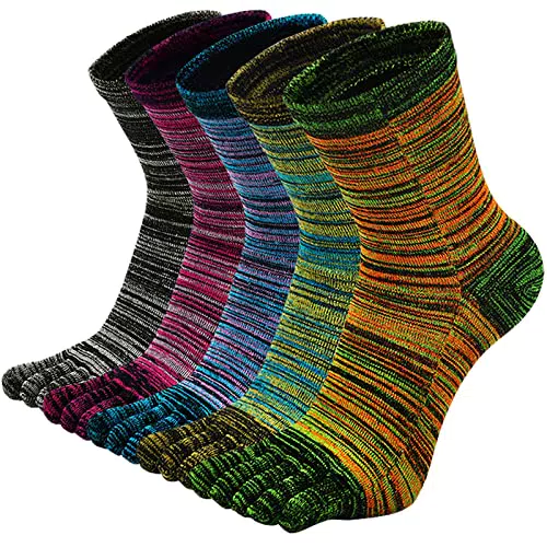 ZAKASA Calcetines de Cinco Dedos para Hombre - Calcetines Divertidos de Algodón