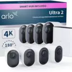 Arlo Ultra 2 Cámara de Vigilancia WiFi 4K con Sensor de Movimiento y Visión Nocturna