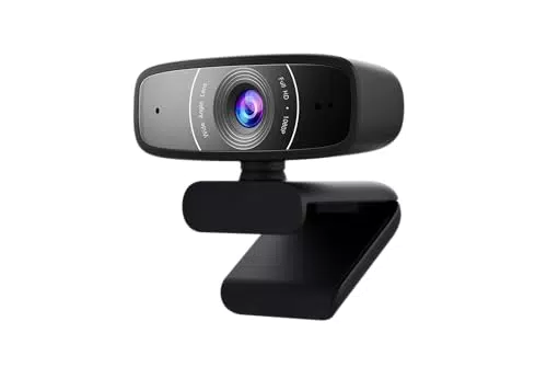 ASUS Cámara USB 1080p con Micrófono Direccional para Streaming de Alta Calidad