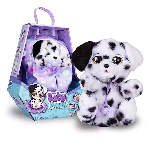 BABY PAWS Peluche Interactivo Dálmata con Sonidos y Ojitos Movibles para Niños