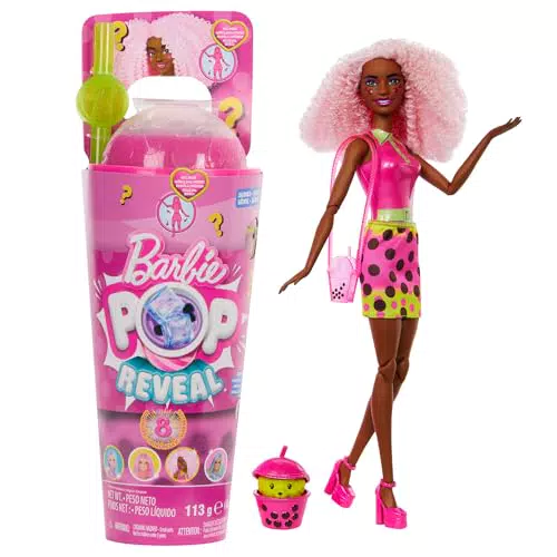 Barbie Pop Reveal Muñeca con accesorios sorpresa y mascotas - HTJ20