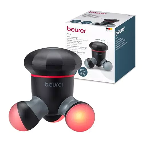 Beurer MG 18 - Masajeador eléctrico de mano con vibraciones y luz LED