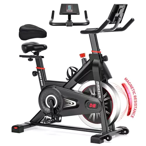 DMASUN Bicicleta Estática Profesional con Pantalla LCD y Resistencia Magnética