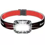 Blukar Linterna Frontal LED Recargable 2000L con Sensor y Luz Roja, IPX5