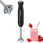 Bonsenkitchen Batidora de Mano 1000 W con Velocidades Variables para Alimentos