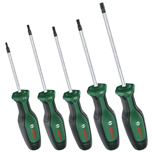 Bosch Juego de Destornilladores de Alto Rendimiento para Bricolaje, Acero S2