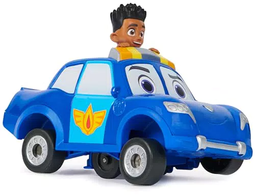 Disney Junior Unidad de Rescate Jayden y Piston - Figura de Acción y Coche Policía