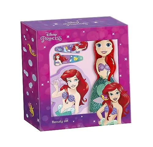 Disney Princess Estuche de Baño Ariel con Gel Champú 2 en 1 y Esponja