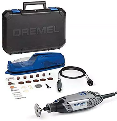 Dremel 3000 - Multiherramienta con eje flexible y 25 accesorios, velocidad variable