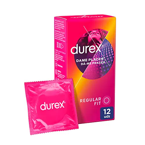 Durex Preservativos Dame Placer con Puntos y Estrías para Estimulación Extra