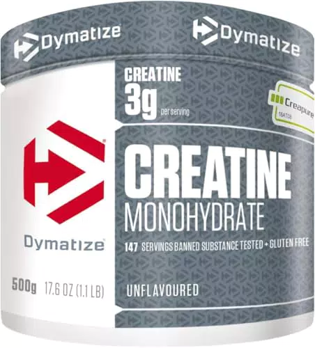 Dymatize Creatina Monohidratada Creapure - Polvo Sin Sabor para Aminoácidos