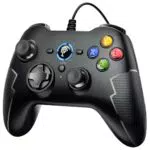 EasySMX Controlador PC PS3 con Cable 2M, Joystick con Doble Vibración y Turbo