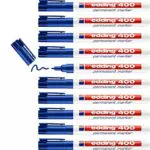 Edding 400 Marcador Permanente Punta Fina 1 mm - Indeleble y Resistente al Agua