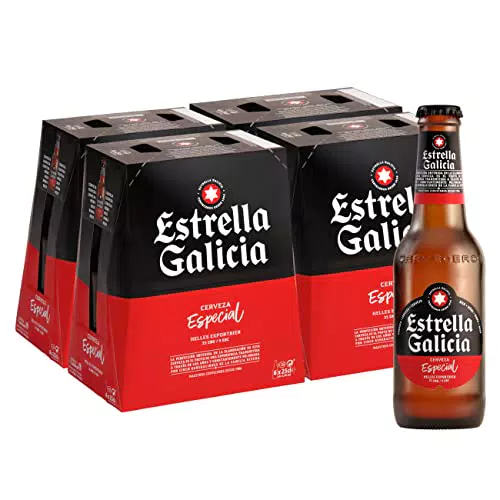 Estrella Galicia Especial - Cerveza Lager 5,5% con Sabor Ligero y Aroma a Lúpulo