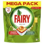 Fairy Pastillas Lavavajillas Todo En Uno - Elimina Grasa y Fragancia Naranja