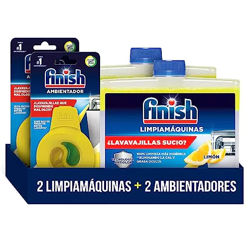 Finish Líquido para Lavavajillas, Limpia lavavajillas contra el mal olor