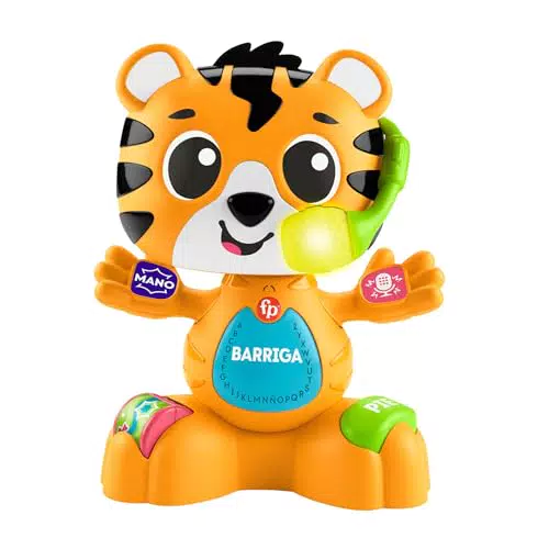 Fisher-Price Juguete Educativo Musical Tigre Banda Animal para Bebés +9 Meses