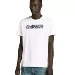 G-STAR Camiseta Logo Distressed para Hombre, Modelo D24363-C506-110