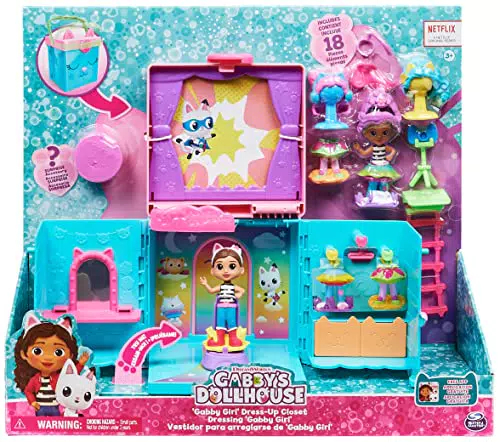 Gabby's Dollhouse Armario Arcoíris con Muñeca y Accesorios para Fotos