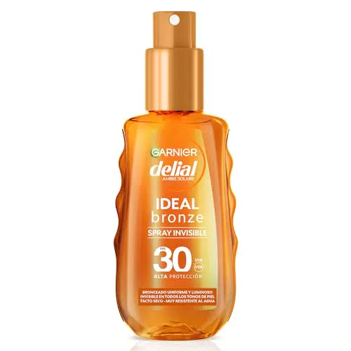Garnier Delial Spray Protector Solar Transparente Alta Protección con Aloe Vera