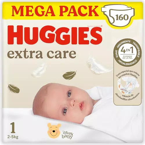 Huggies Extra Care Pañal para bebé con Disney Talla 3