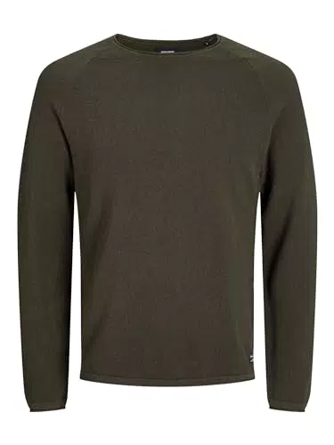 Jack & Jones Jjehill Suéter de Hombre de Cuello Redondo